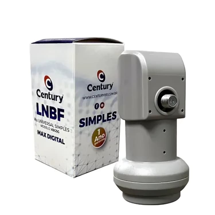 Lnbf Century Banda Ku 5g Digital Monoponto Simples Universal