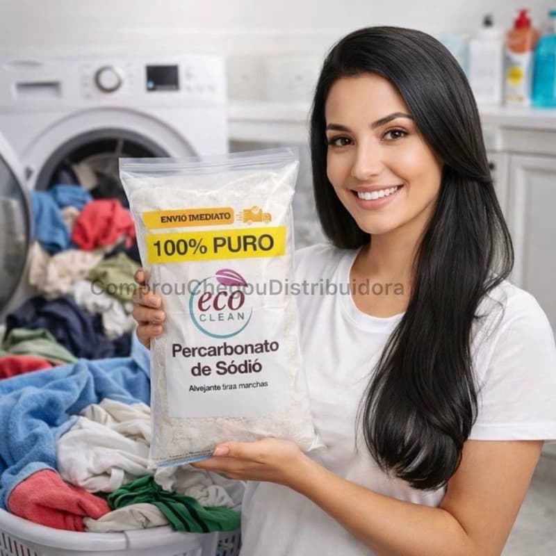 Percarbonato 100% Eco Clean limpeza geral clareador de roupas Premium Original 3kg/500g/1kg e 2kg