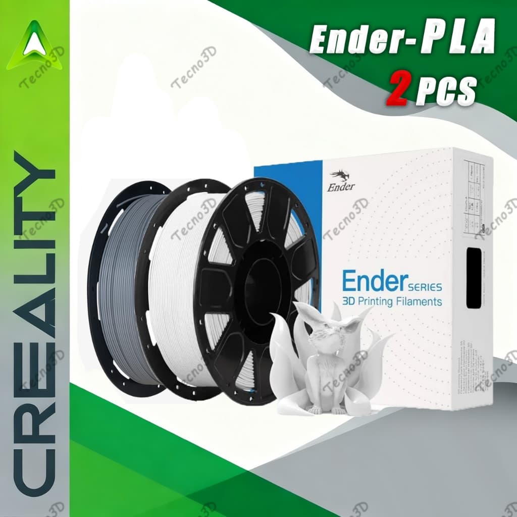 CREALITY | Filamento PLA 1,75 mm, 2pcs (2kg no total) Para impressora 3D CREALITY Ender