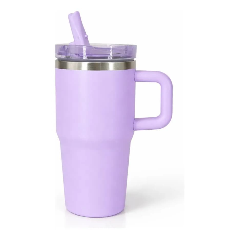 Copo Térmico Colorido 420ml c bico embutido e tampa transparente  NOVO 420ml