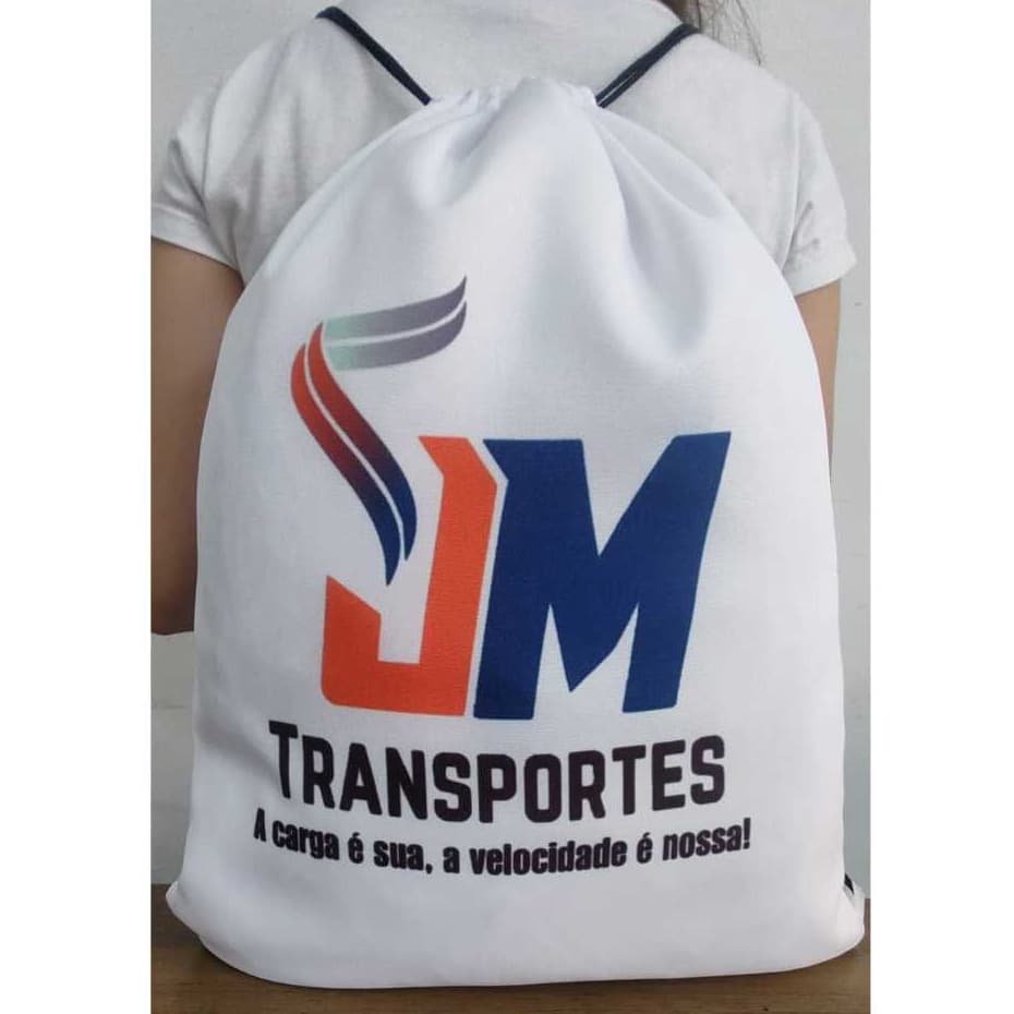 Mochila Saco Personalizada com sua logomarca/estampa/foto