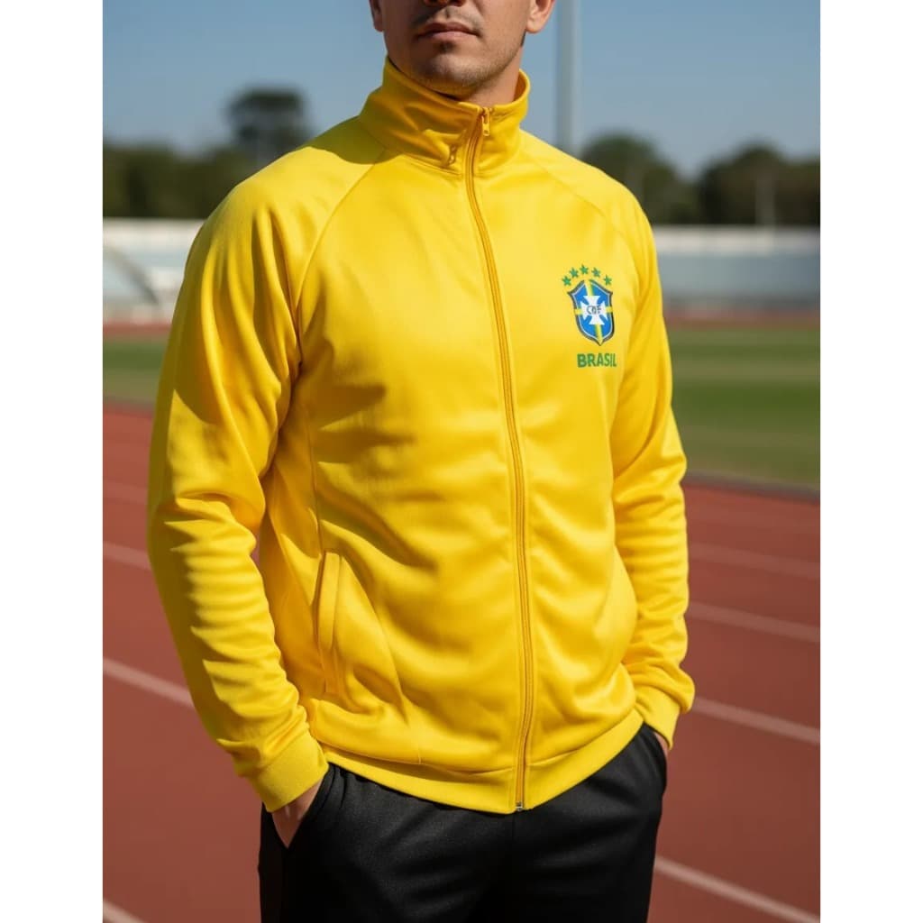 Jaqueta Masculina Blusa De Frio Seleção Brasil Copa Do Mundo