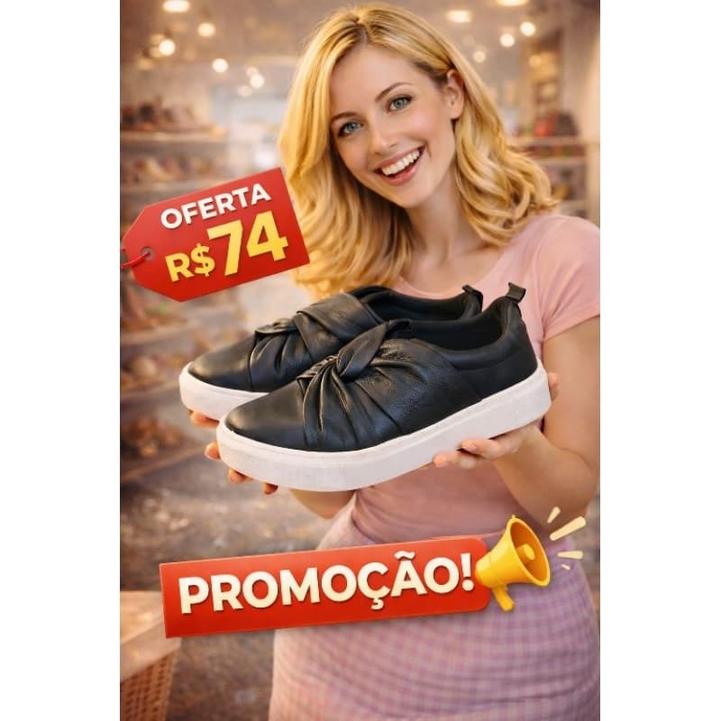 Sapato Arezzo couro legítimo