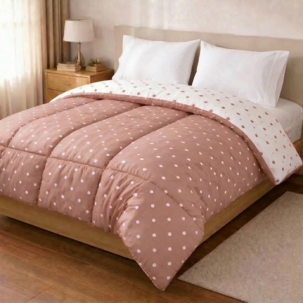 Edredom Queen Micropercal Poá Dupla Face Avulso