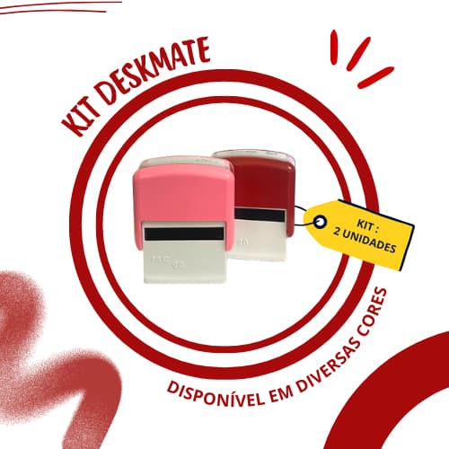 Kit 2 Carimbos Personalizados do Seu Jeito