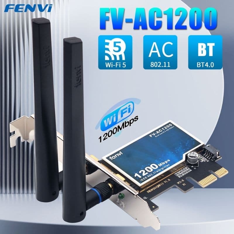 Placa Adaptador WIFI PCIe 2.4/5GHz com Bluetooth