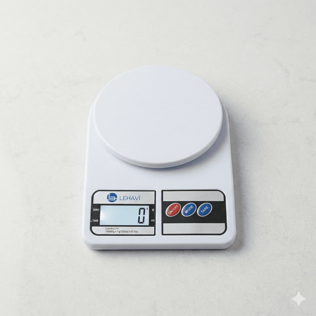 Balança Digital Cozinha 10kg Alta Precisão Função Tara Peso Compacta Alimentos Dieta Receitas