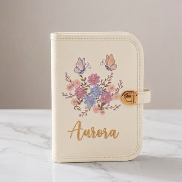 Porta Documentos do Bebê Personalizado | Caderneta Vacina | Maternidade Bordado