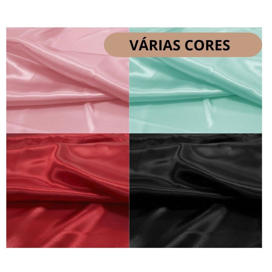 Tecido Cetim *venda a partir de 50 cm x 1,50 mt larg*.