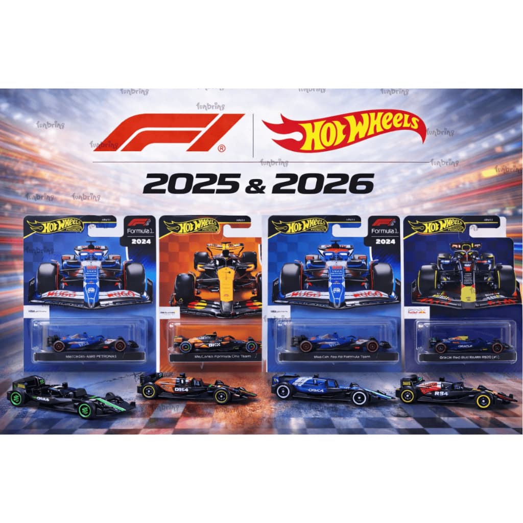Hot Wheels Fórmula 1, Mercedes, Red Bull, Willians e mais HRV11 – Carrinho de Corrida |Original