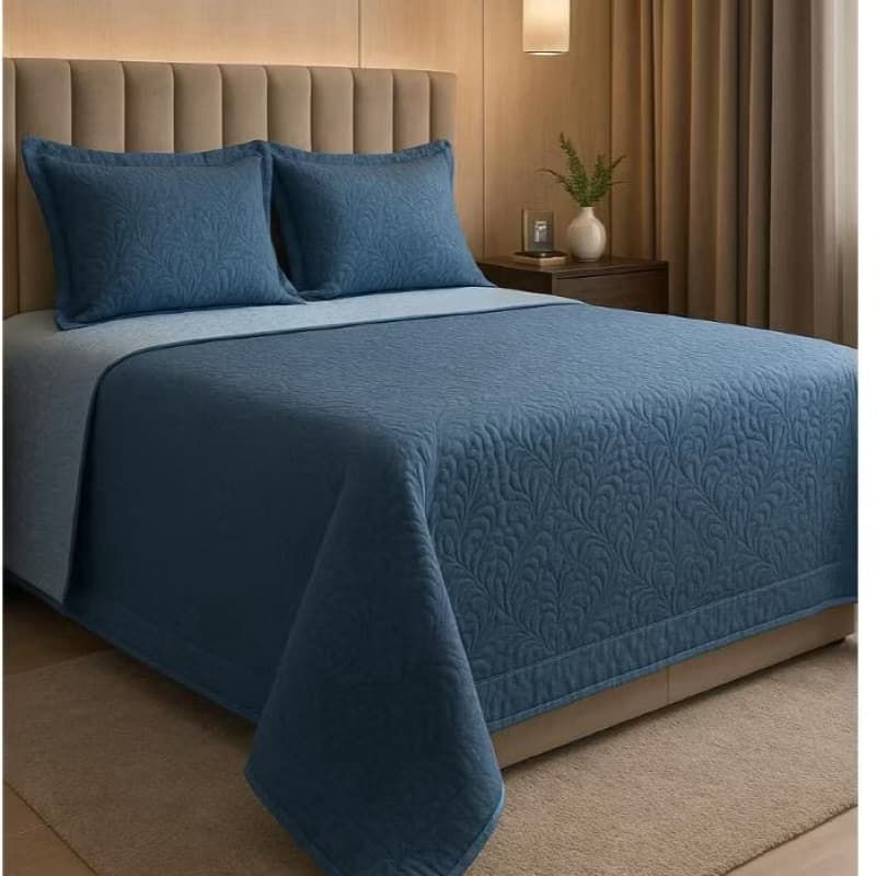 COBRE LEITO DUPLA FACE LISO 3 PEÇAS METALASSÊ