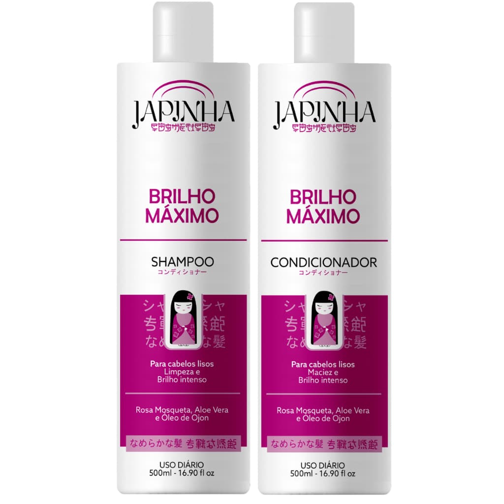 Japinha Brilho Máximo | Shampoo + Condicionador