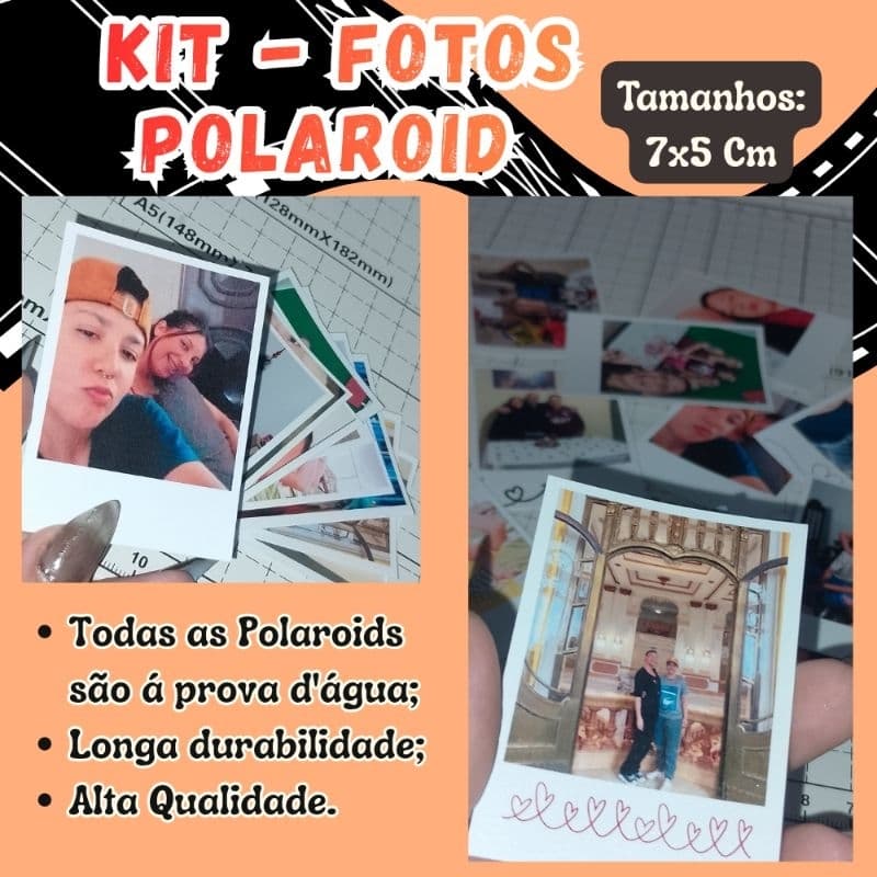 kits mini fotos polaroids 7x5Cm - Personalizados, para eventos, lembrancinhas e ou presentes de alta qualidade