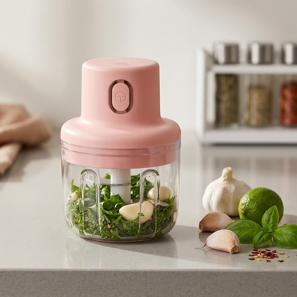 Mini Processador Triturador Alimentos Elétrico Sem Fio USB