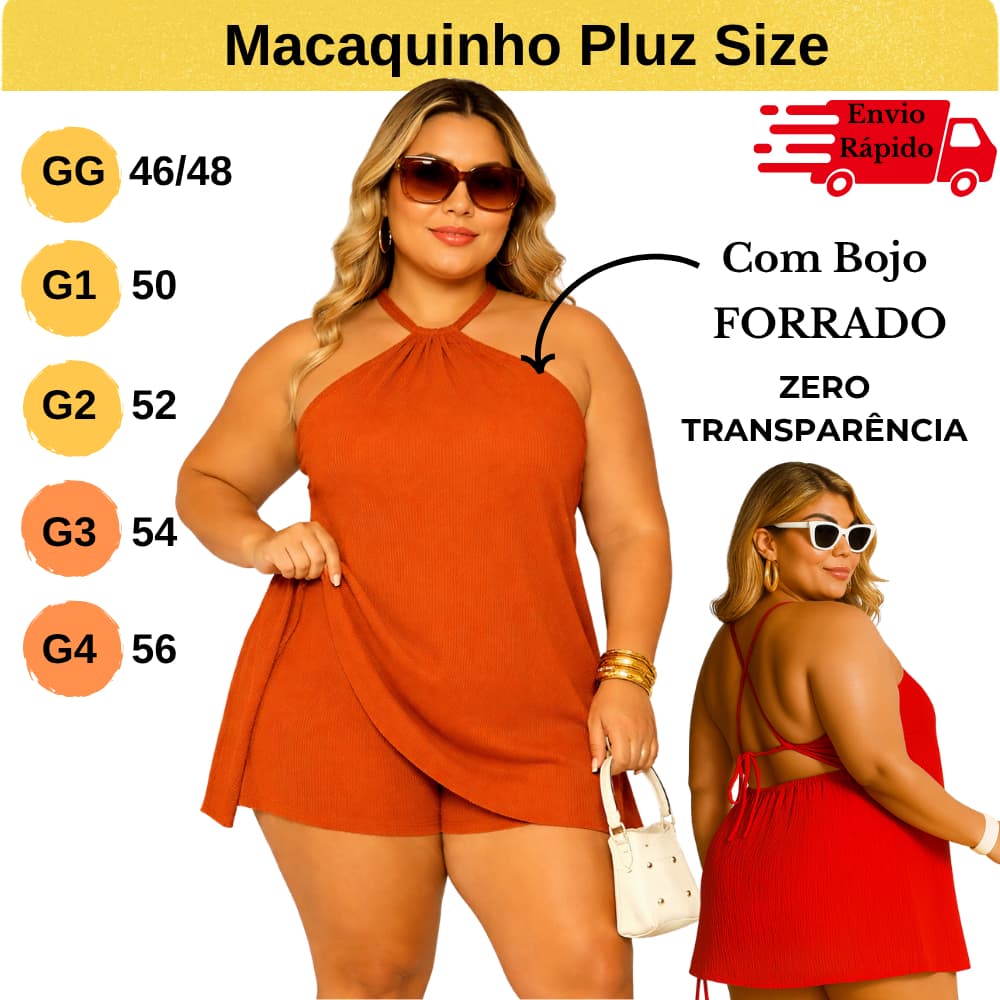 Vestido Macaquinho Plus Size Feminino Soltinho Rodado Boho Chique Natal Promoção