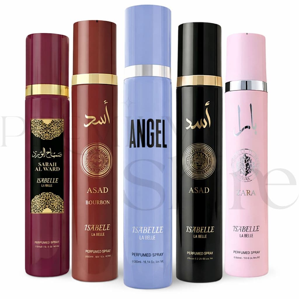 Body Splash Árabe Desodorante Corporal Isabelle la Belle 300ml - Yara Sabah Al Ward Asad Royal Amber