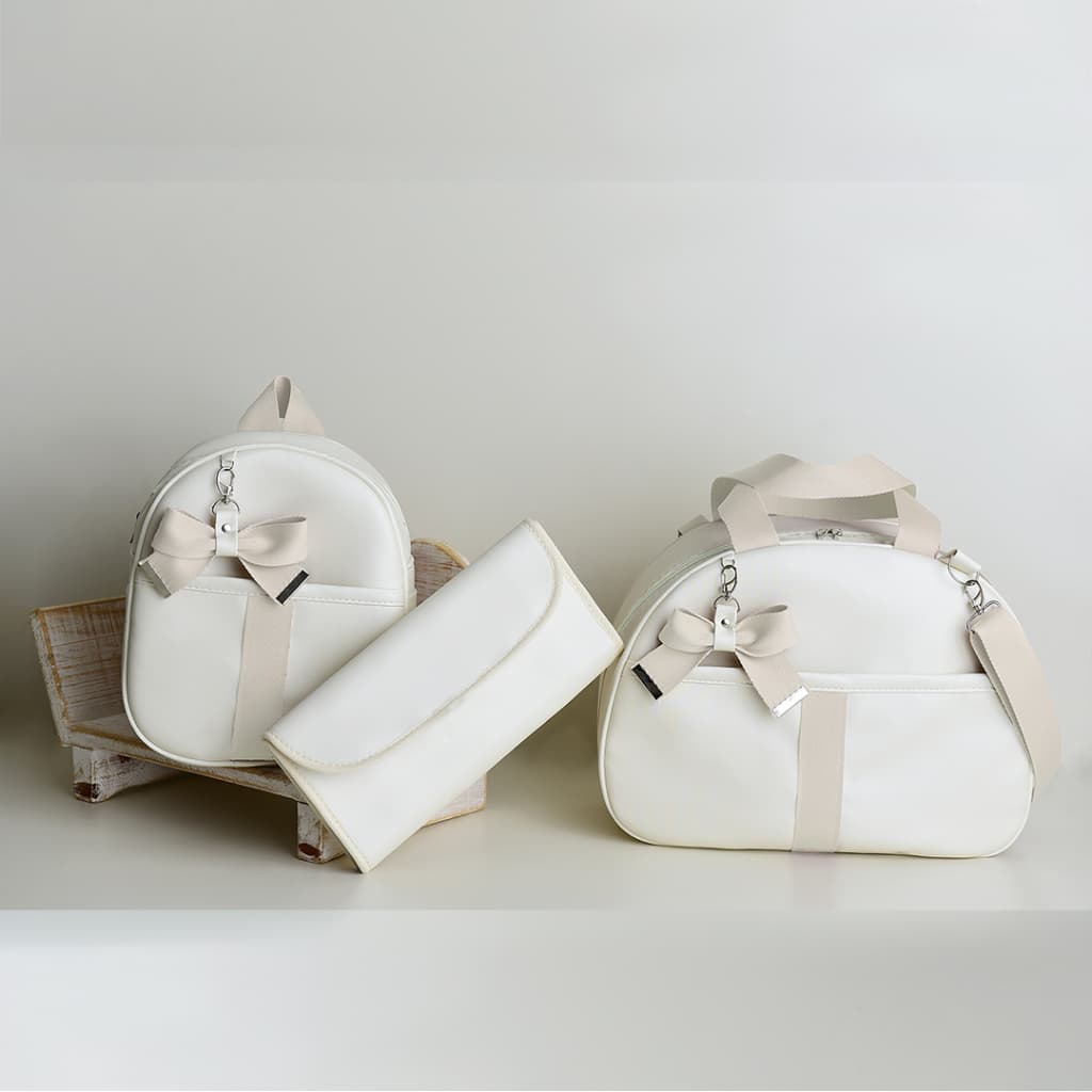 Kit Bolsa Maternidade 3 peças I Térmica Impermeável Com Trocador