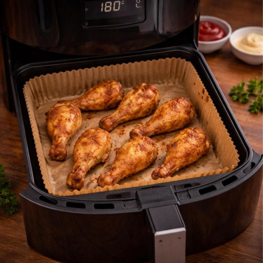 Forma Para Air Fryer 20cm Descartável Antiaderente