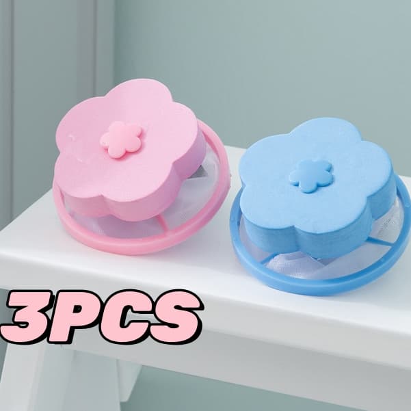 3 Peças Coletor De Pelos Fiapo Reutilizável Máquina De Lavar Roupa