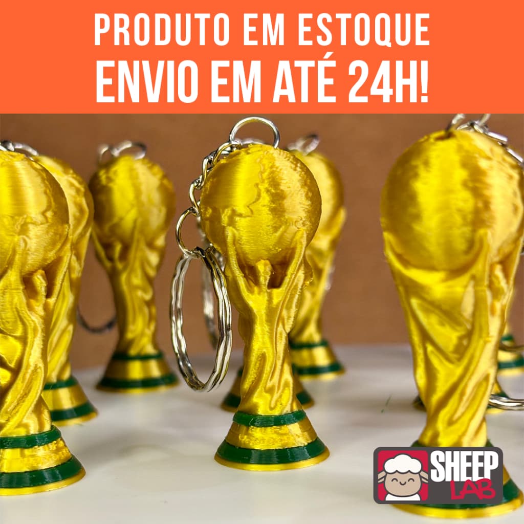 Kit Chaveiros Troféu Copa do Mundo Lembrancinha Atacado Revenda