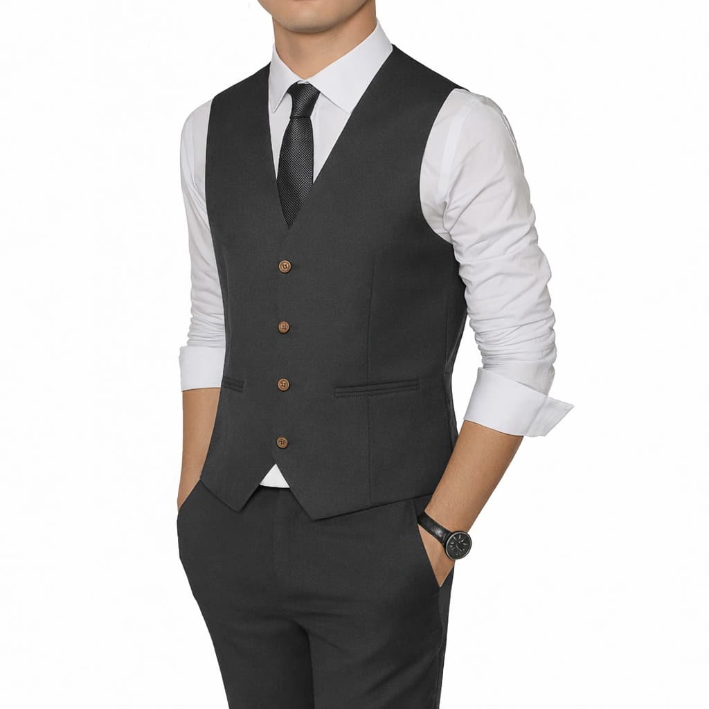 🔥 Colete Social Masculino Slim Premium com Regulagem | 5 Cores | Elegante | Oferta Limitada