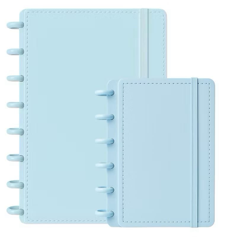 Kit 2 Caderno Inteligente A5 A6 Capa Dura 160 Folhas Escolar Universitário Diário Planner