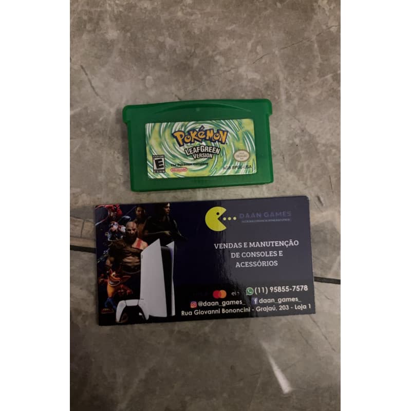 Jogo Pokémon LeafGreen Version - GAME BOY ADVANCE