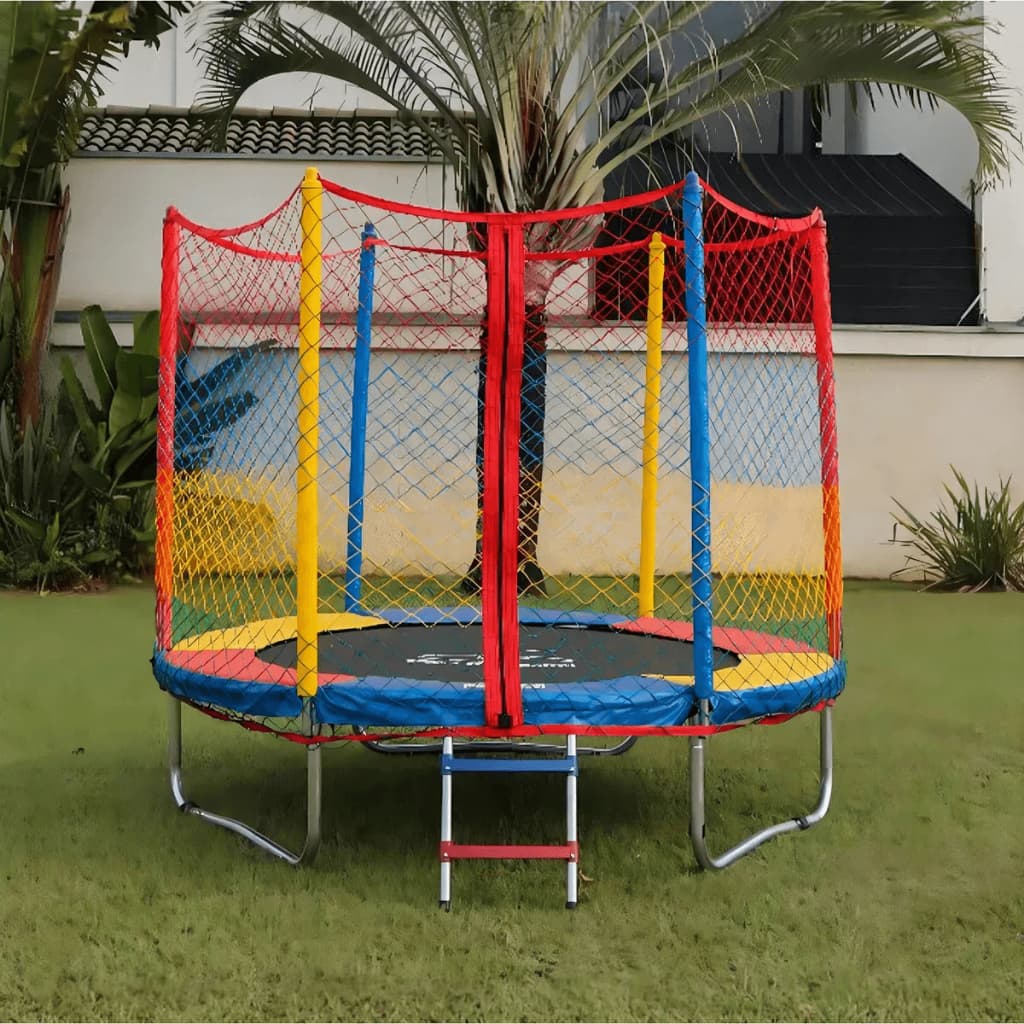 Cama Elástica 1,83m Trampolim Infantil Henri Completa Rede Proteção Escada Segurança