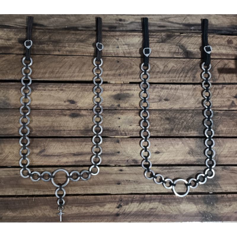 peitoral de argola para cavalo inox