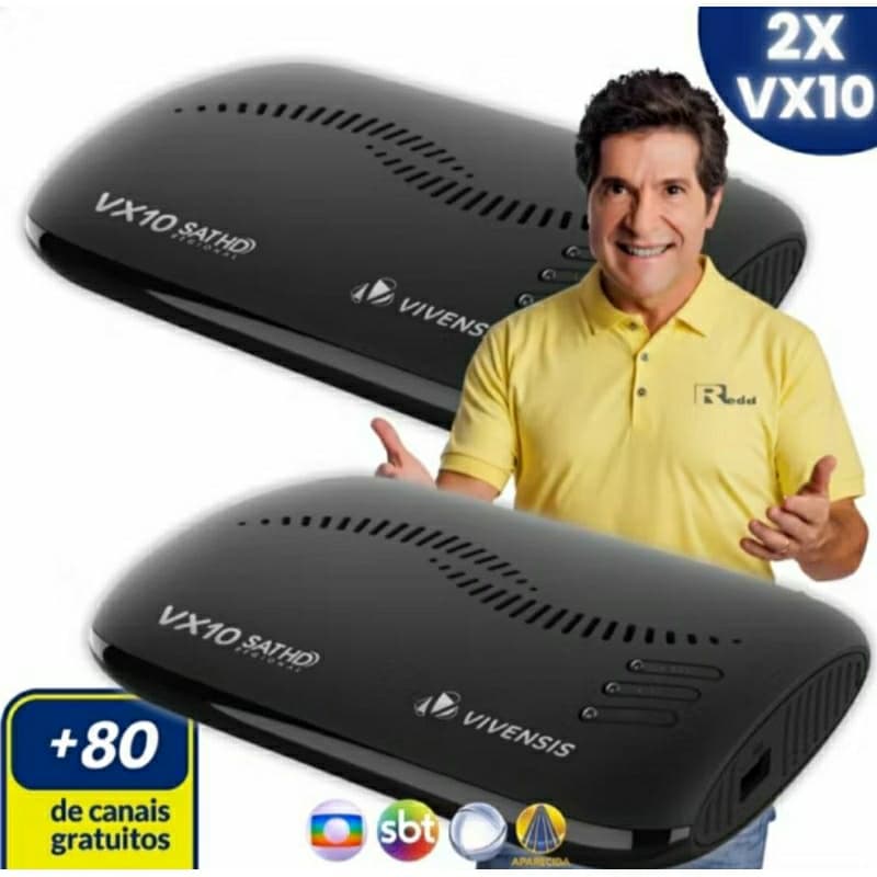 receptor digital vivensis Vx10 tv HD sathd Preto