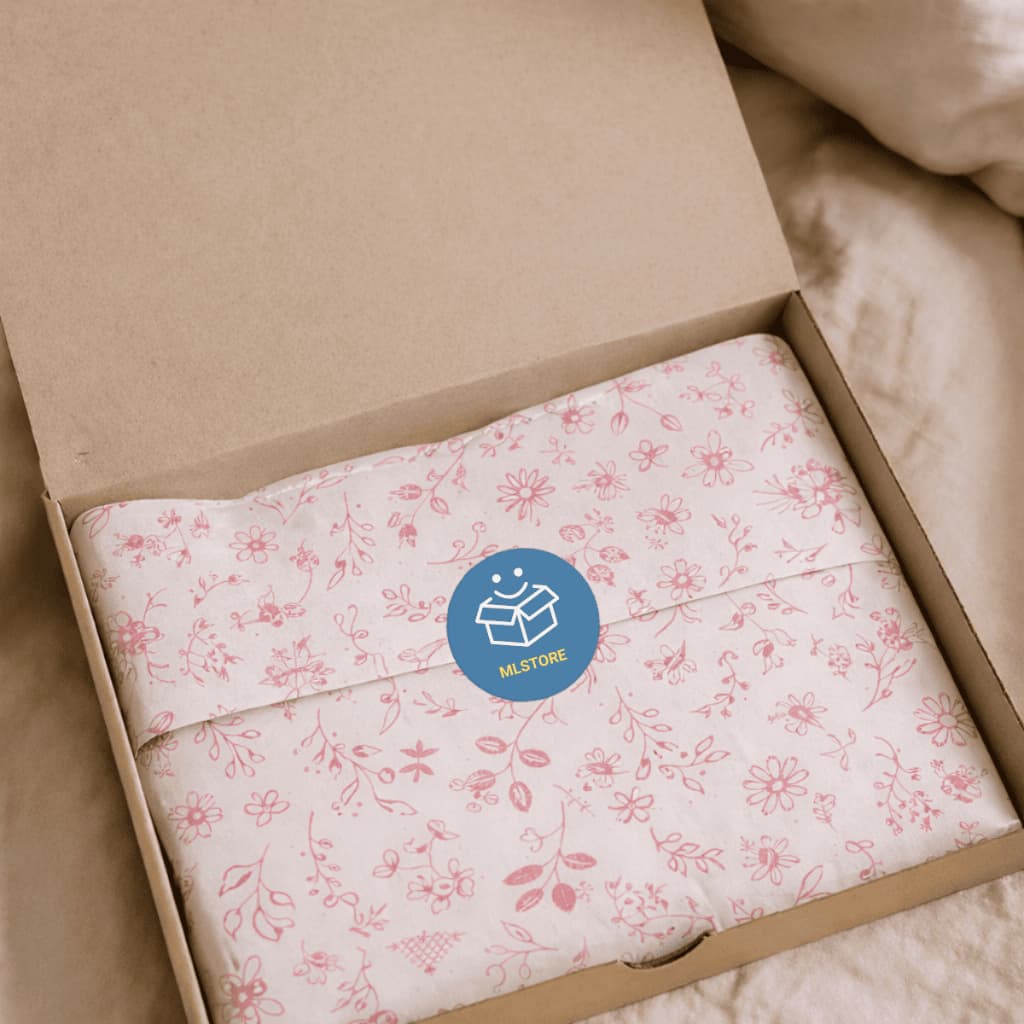 Papel Seda Para Embalagem 30x70 100% Celulose Floral Kit 50 | 100 | 200 Unidades