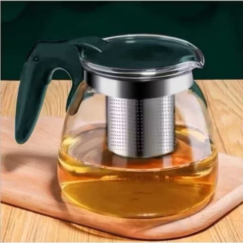 Chaleira de Chá com Infusor 900ml - Vidro e Inox, Design Moderno