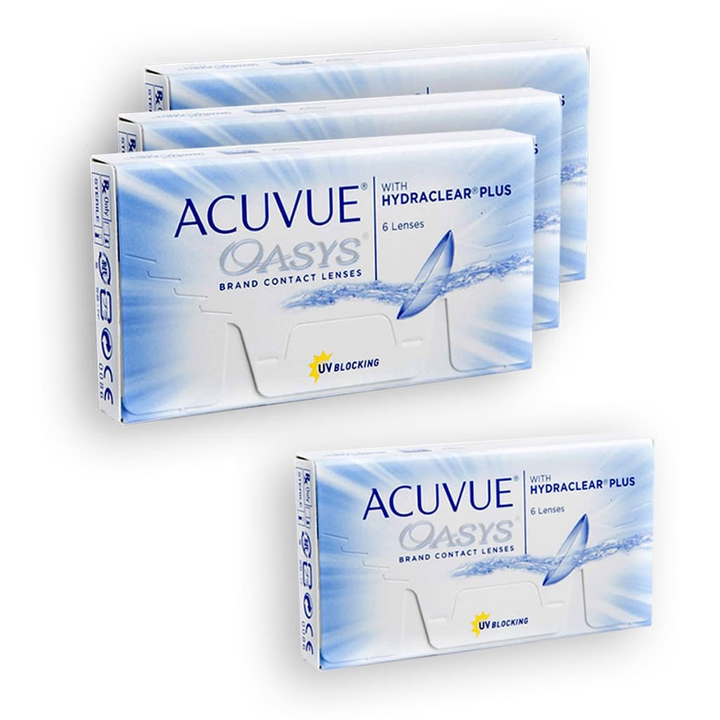 Lente de Contato Acuvue Oasys - 03 caixas + 01 caixa