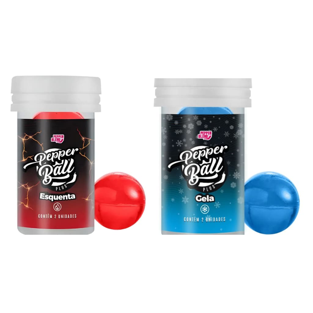 Bolinhas Explosivas Lubrificantes Pepper Balls - Esquenta e Esfria c/2un - Pepper Blend