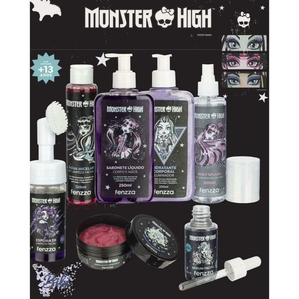 Linha De Cuidados Skin Care Monster High - Fenzza