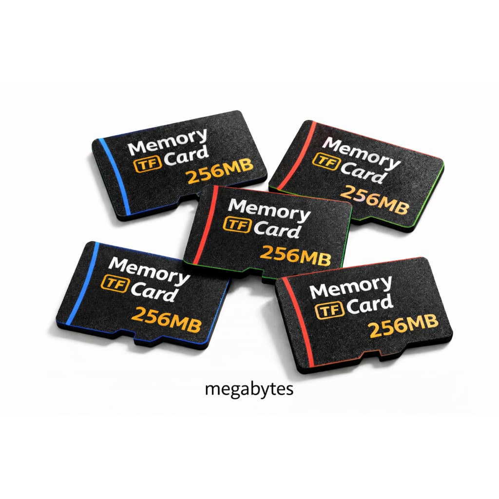 Cartão de Memoria 256Mb Kit com até 5 Cartões Aumente seu Armazenamento