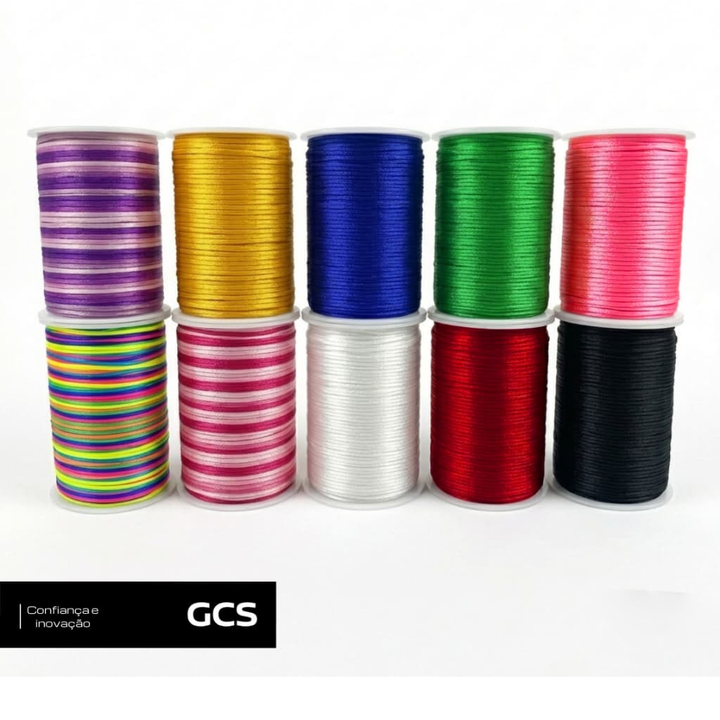 Fio De Seda Cordão Rabo De Rato 2mm C/100M