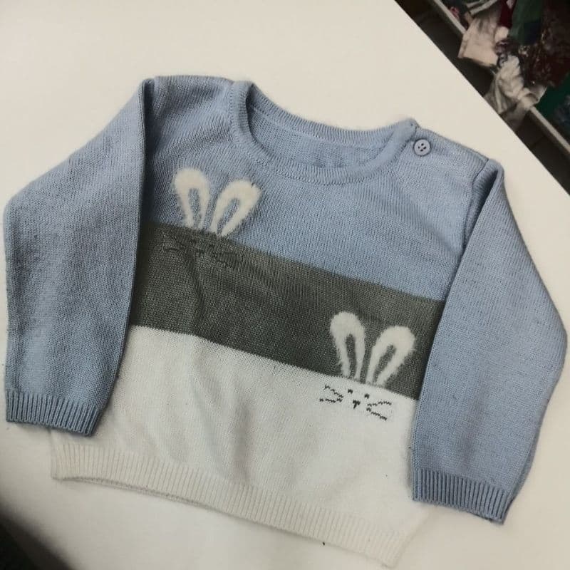 Casaquinho Bebê infantil em tricot Menino Semi novo