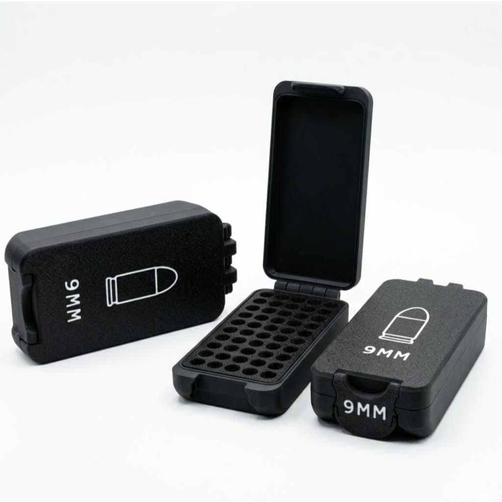 Porta Munição  Caixa Estojo – 9mm  Bélica