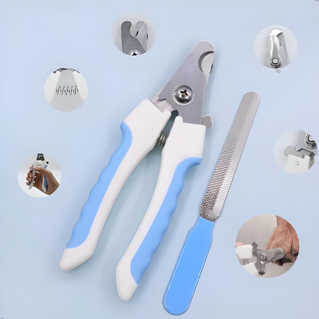 Cortador Tesoura Unha Cachorro Gato Aves Coelho Em Aço Inoxidável Com Lixa Metálica Útil Alta Precisão No Corte