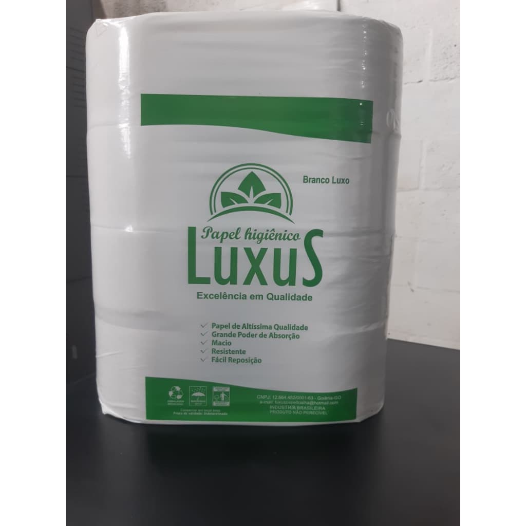 Papel higiênico 300grs Rolão 8 rolos grandes P/ Casa, Comércio e Industria  BRANCO