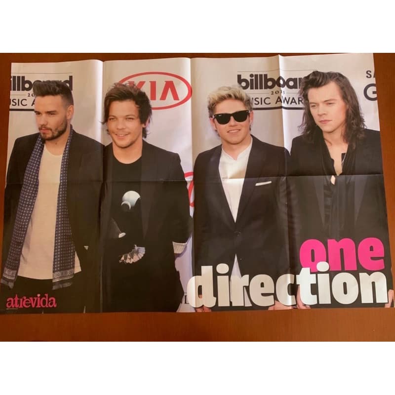 pôster revista atrevida one direction e Luan Santana