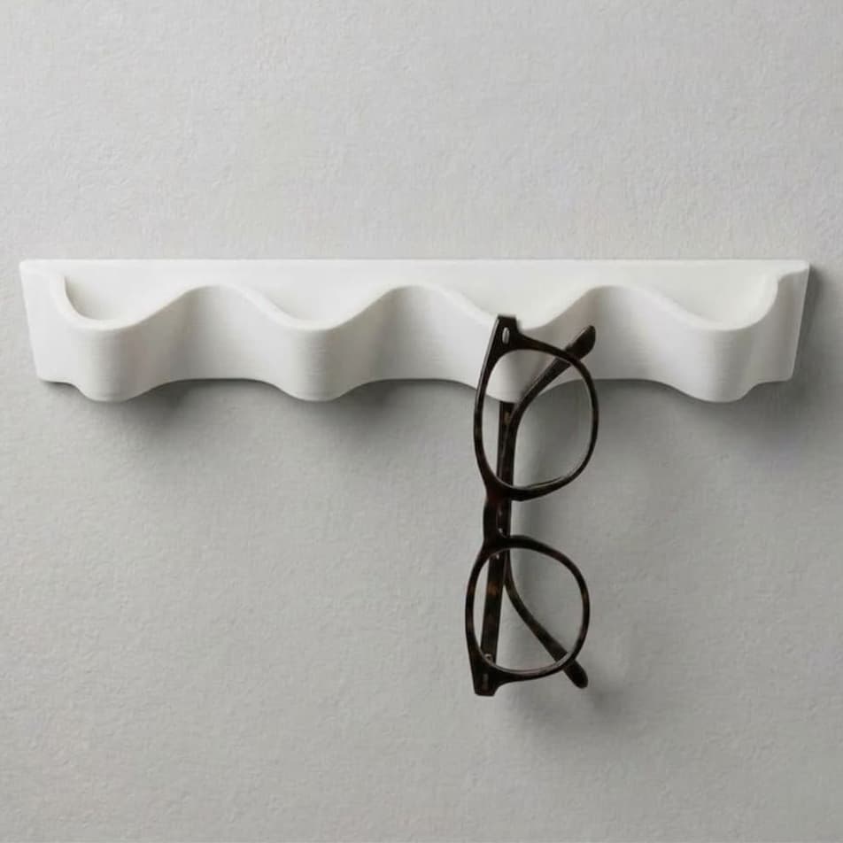 Suporte Porta Oculos Parede com Fita Dupla Face Organizador de Óculos Moderno Sem Furos Onda