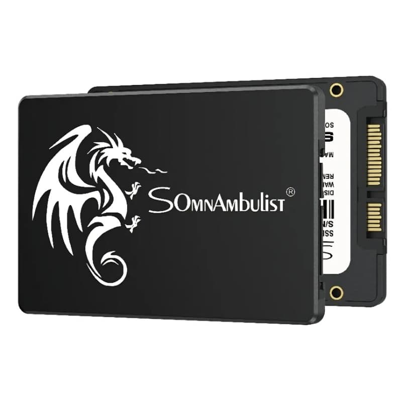 Ssd 120gb SomnAmbulist Black 2.5 Sata3 Computador Noteboook Gamer PC Alta Velocidade e Qualidade Com Unidade Interna