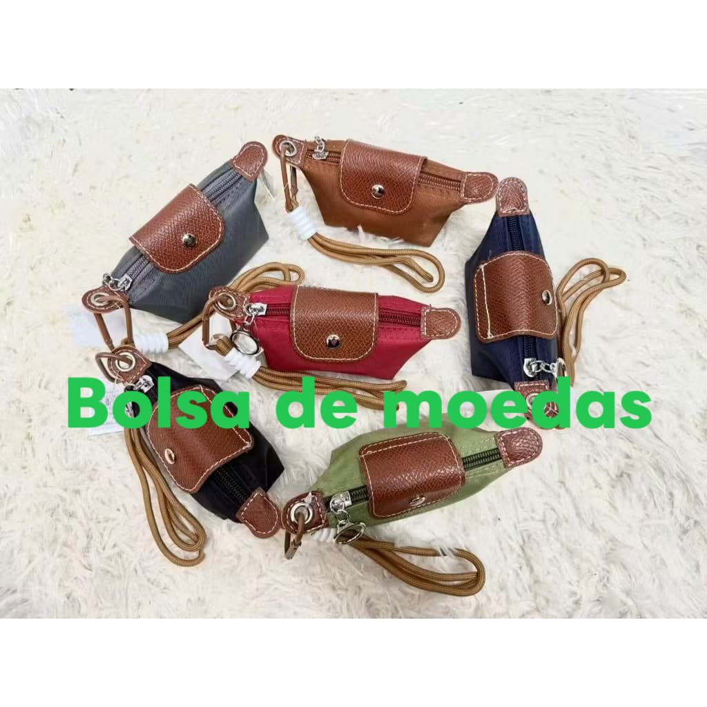 Mini Bolsa de Chaveiro Nylon Feminina Estilo Leveza e Práticae AcessóriosRG126