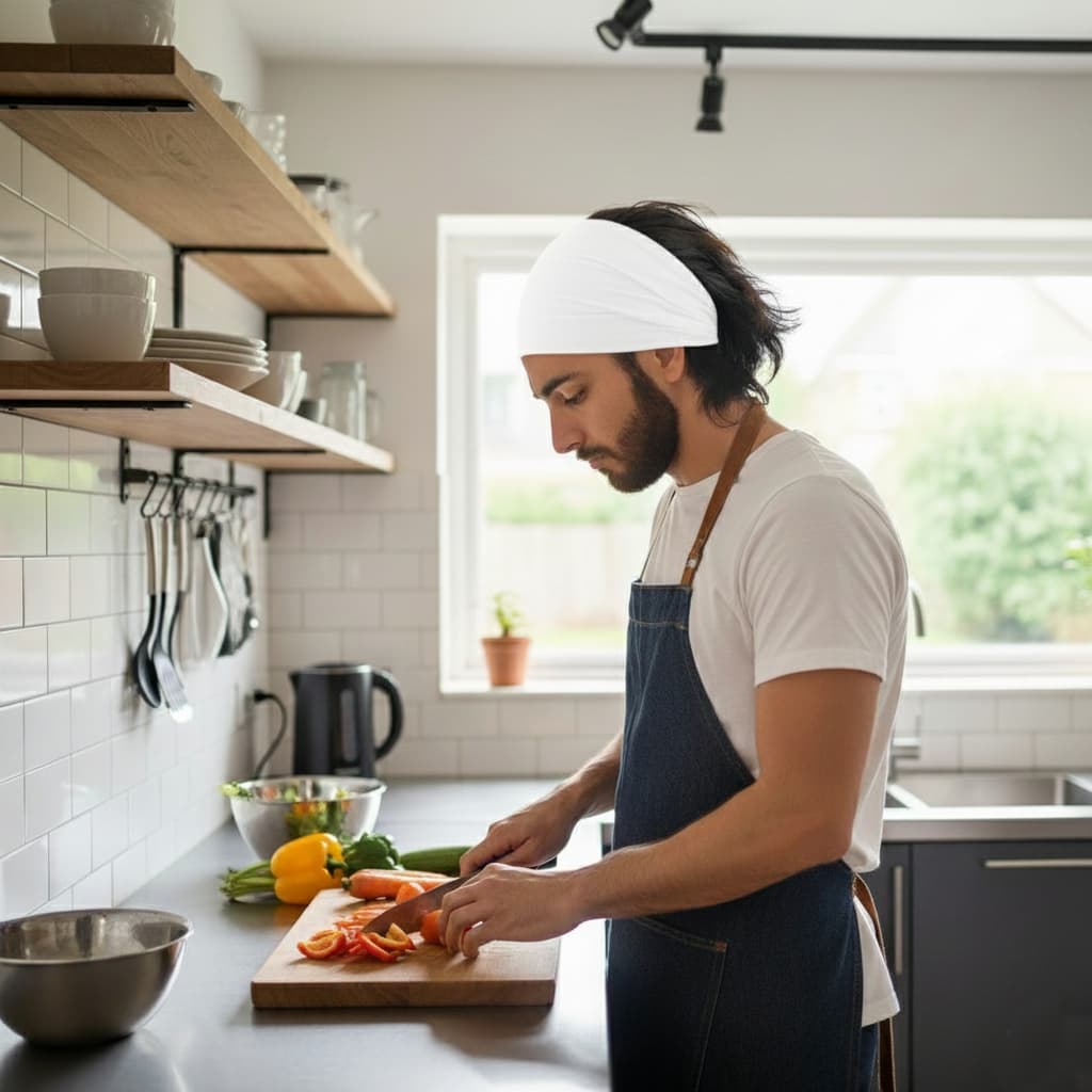 Kit 3 Faixas de Cabeça Multifuncional Unissex – Ideal para Cozinhar, Academia, Corrida e Uso Diário