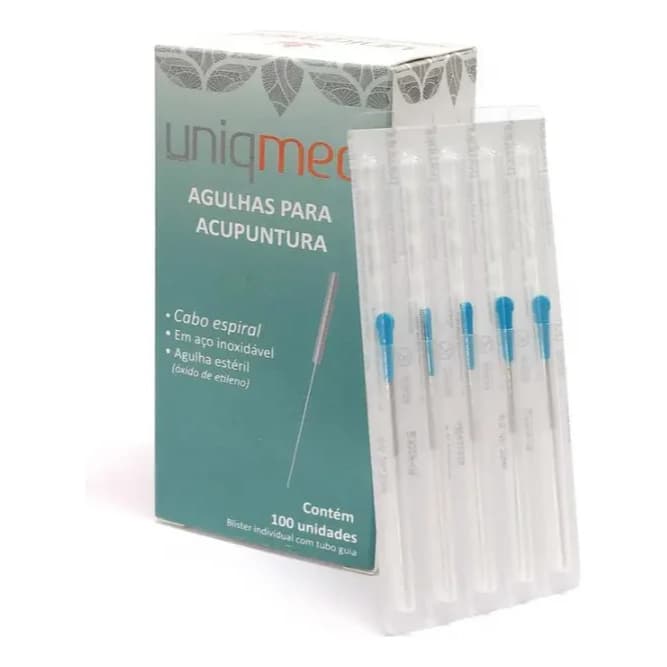 Agulha Para Acupuntura 25x30 (0,25mmx30mm) Uniqmed - C/ 100un