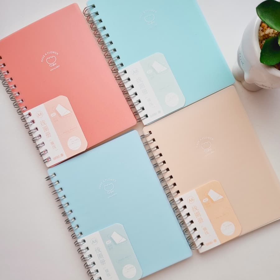 Caderno Caderninho A6 Espiral Capa Plástica Candy Color