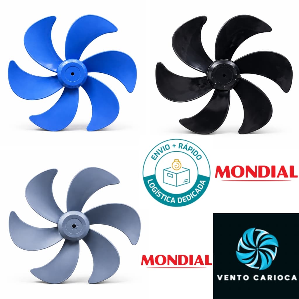 Hélice Para Ventilador Mondial Ultra 40 cm 6 pás Cores