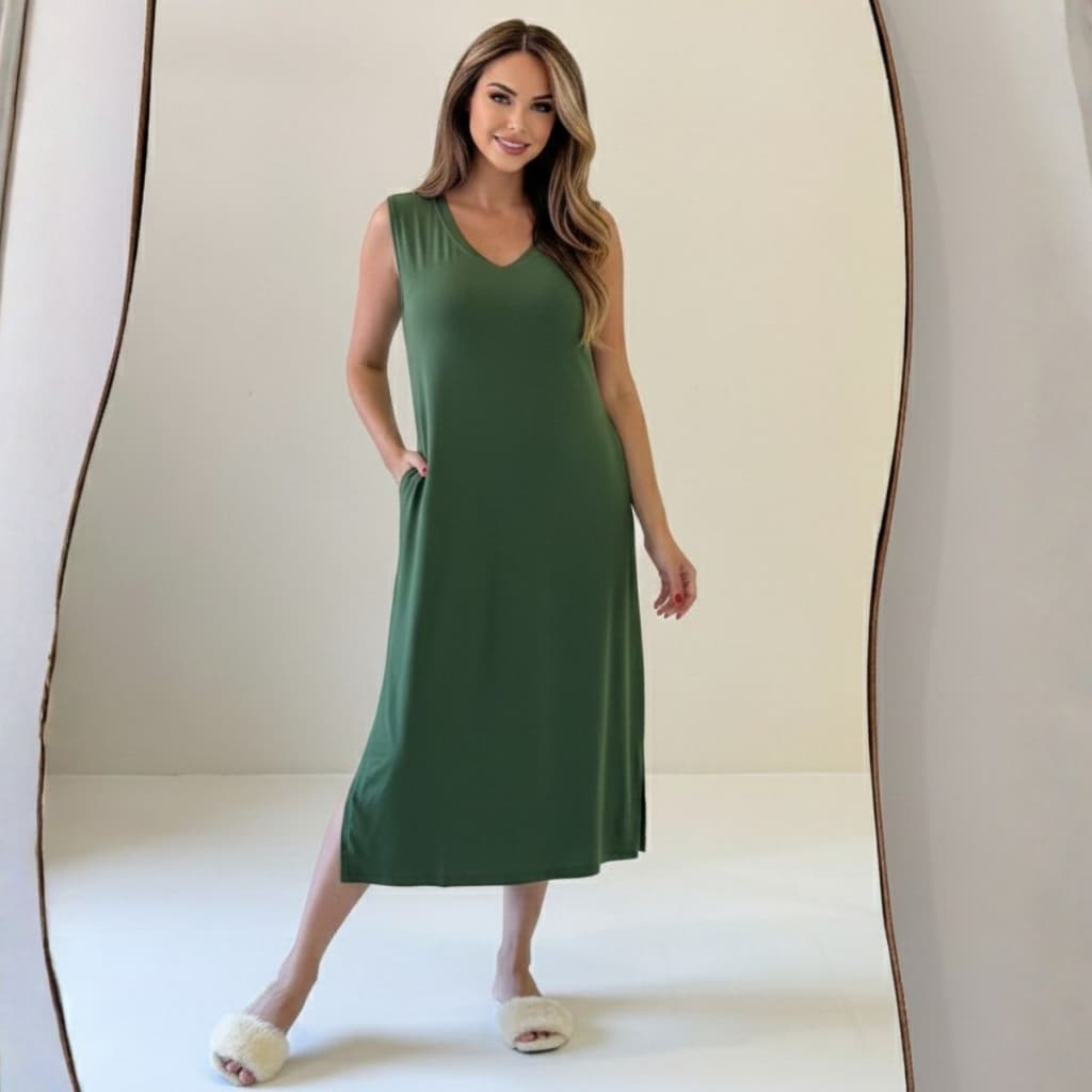 Camisola Midi Feminina Regata Viscolycra Confortável